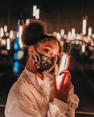 SHARKFLOWER VEGAN LEATHER FACE MASK | Sprayground Discounted