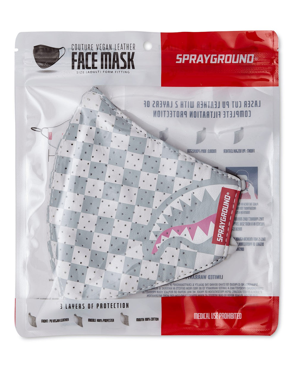 ROSE ALL DAY VEGAN LEATHER FACE MASK | Sprayground Value Deal