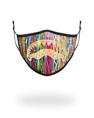 1994 GOLD METALLIC SHARK POLYESTER FACE MASK | Sprayground Hot Deal