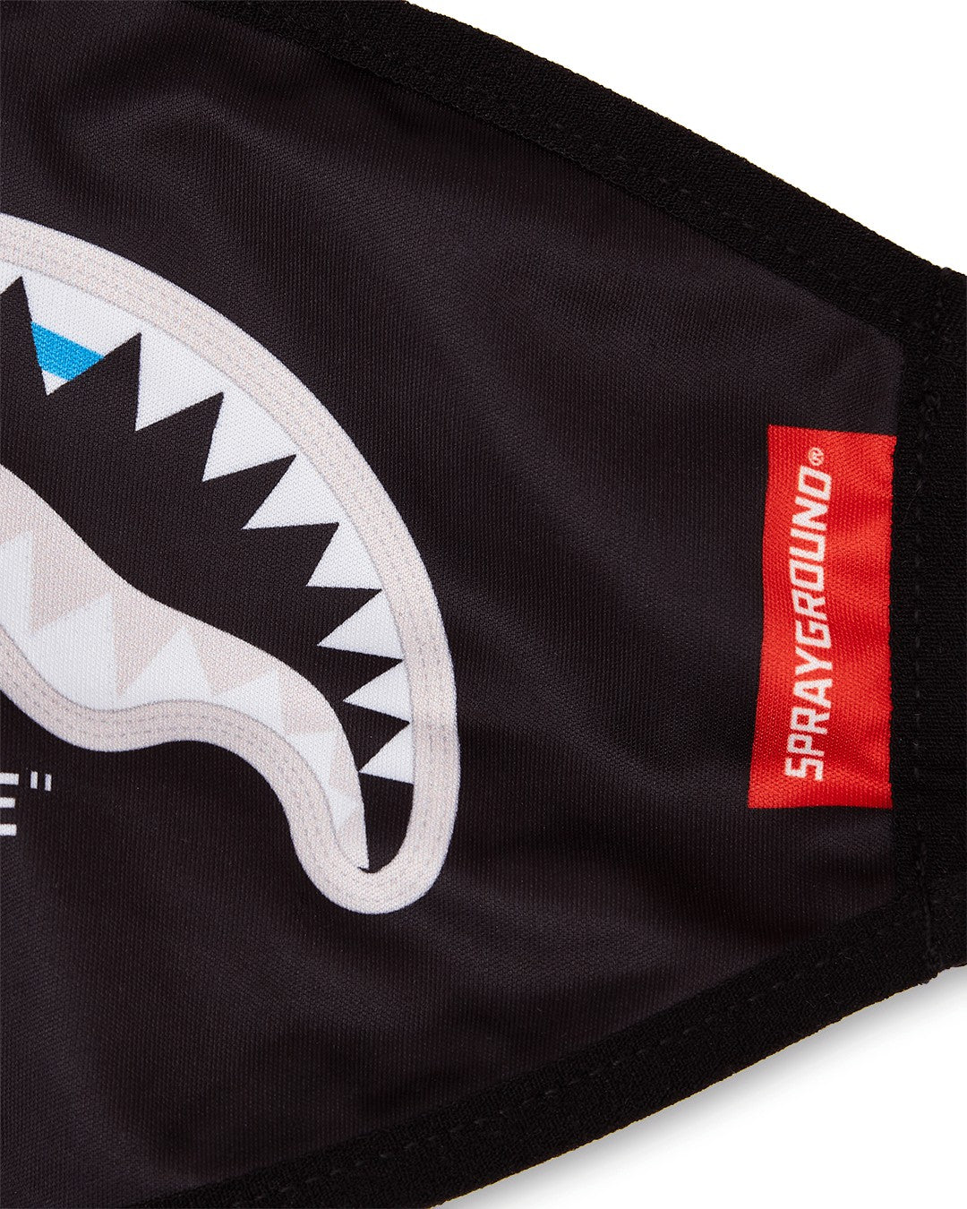 BITE ME SHARK (BLK) POLYESTER FACE MASK | Sprayground Limited Offer