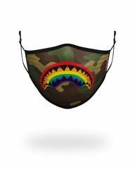 ADULT RAINBOW SHARK FORM FITTING FACE MASK | Sprayground Sale