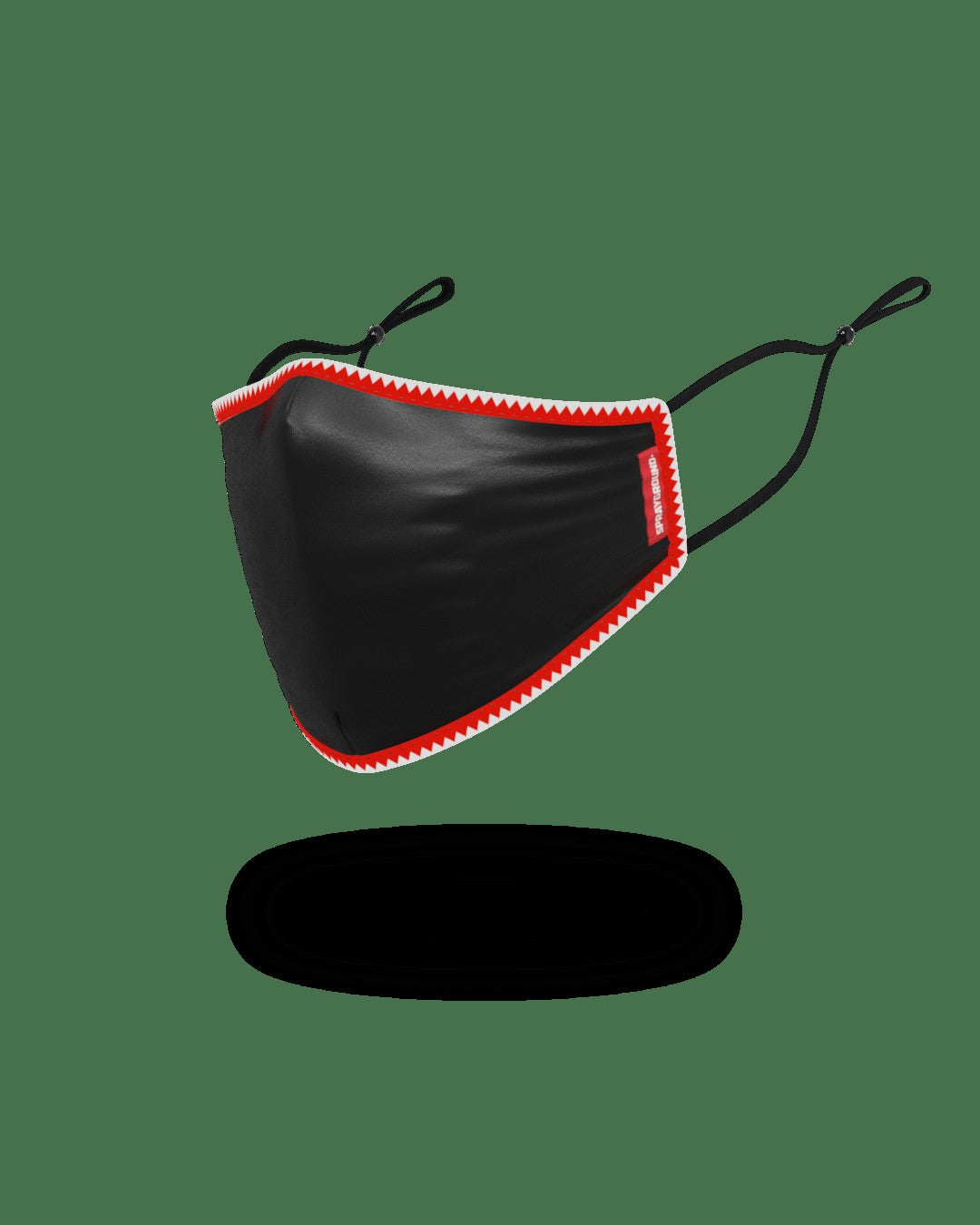ADULT VERTICAL SHARK (BLACK) FORM-FITTING FACE MASK | Sprayground Outlets
