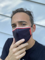 ADULT VERTICAL SHARK (BLACK) FORM-FITTING FACE MASK | Sprayground Outlets