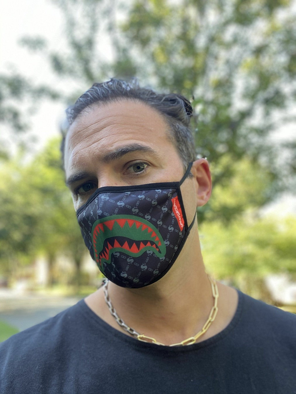 ADULT SPUCCI (BLACK) FORM-FITTING FACE MASK | Sprayground Discounted