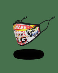 ADULT BEWARE OF THE DOG FORM-FITTING FACE MASK | Sprayground Exclusive Deal