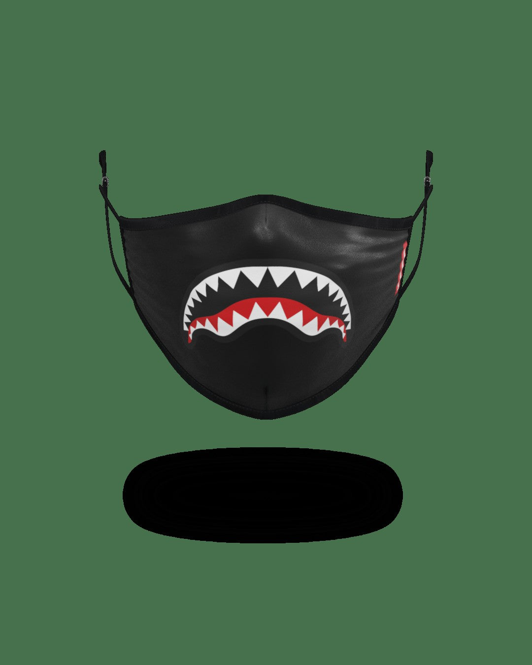 ADULT SHARK LOGO (BLACK) FORM-FITTING FACE MASK | Sprayground Outlets