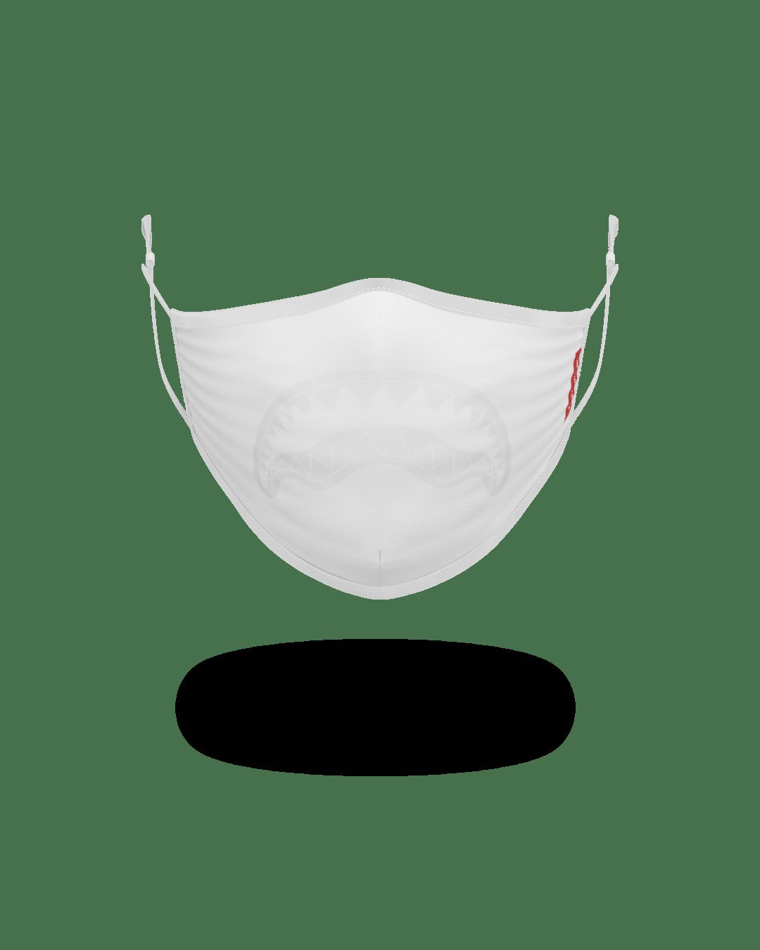 ADULT WHITE ON WHITE SHARK FORM-FITTING FACE MASK | Sprayground Savings
