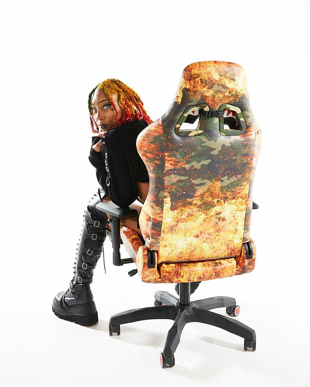 FIRE CAMO GAMING CHAIR - SUPER RARE | Sprayground Hot Deal