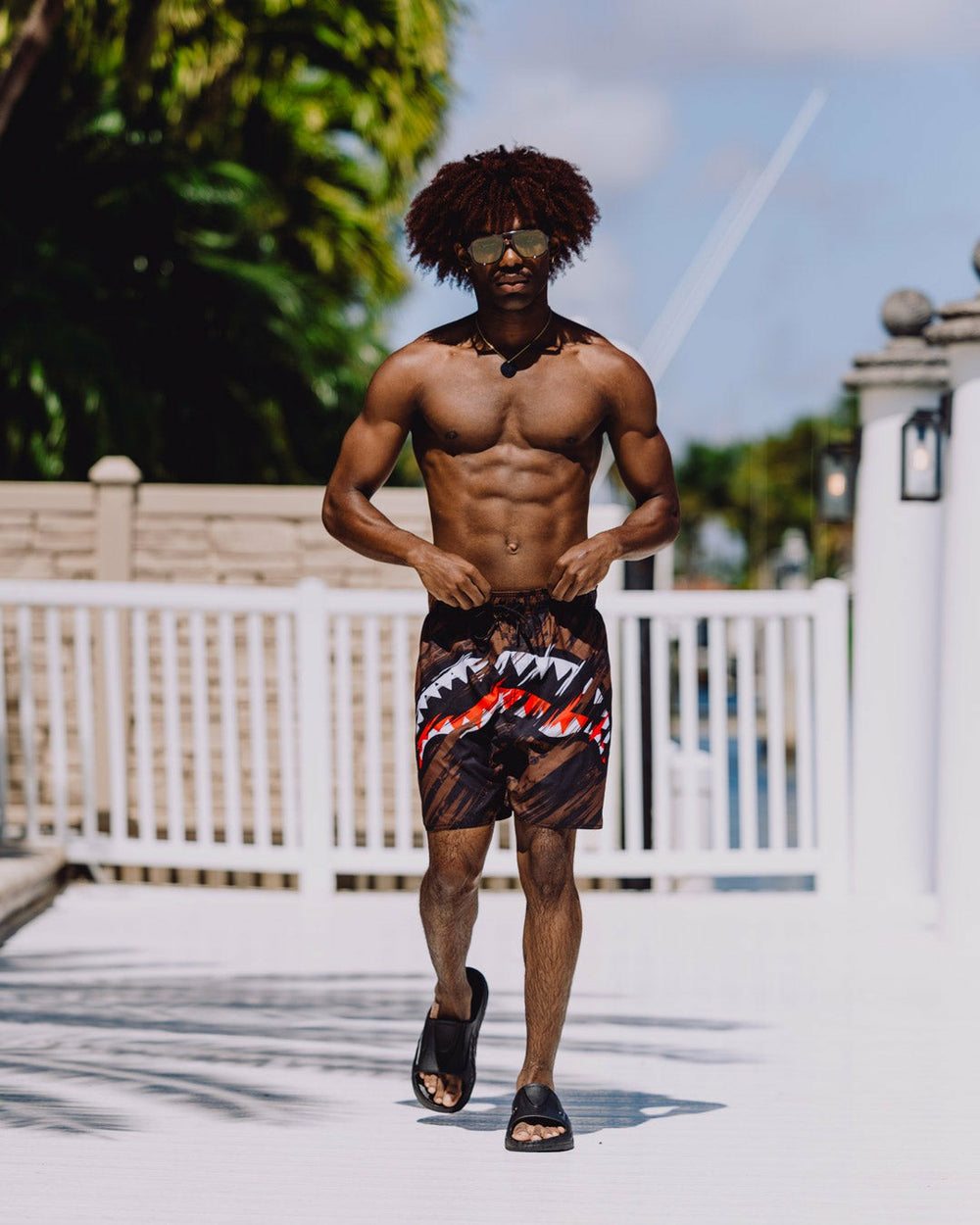 DRIFTER SHARK RACER SWIM SHORT | Sprayground Discounted