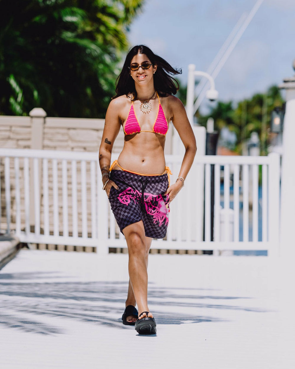 PINK PANTHER DIAMOND SHARK SWIM SHORTS | Sprayground Outlets