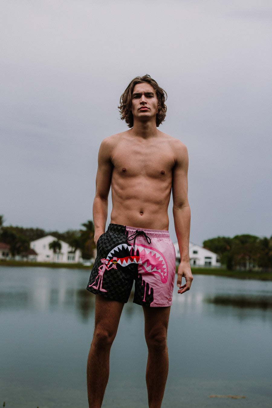 PINK PANTHER PINK PAINTER SWIM SHORTS | Sprayground Bargain