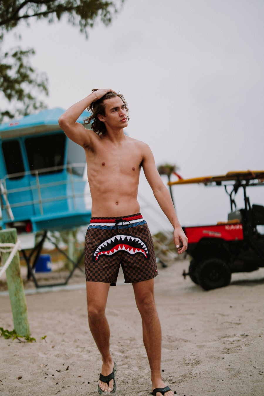 SHARKS IN PARIS GT SWIM SHORTS | Sprayground Limited Offer