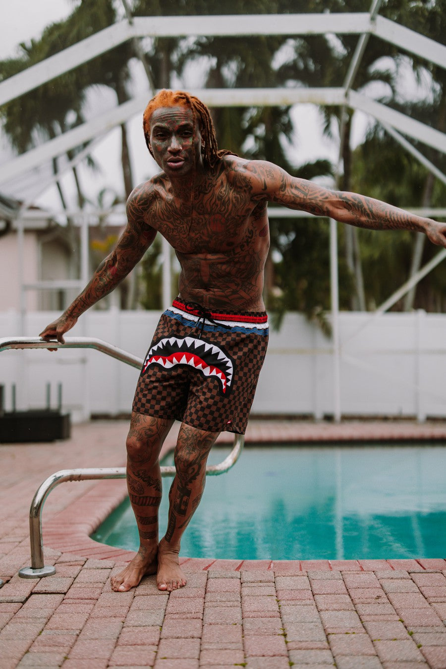 SHARKS IN PARIS GT SWIM SHORTS | Sprayground Limited Offer
