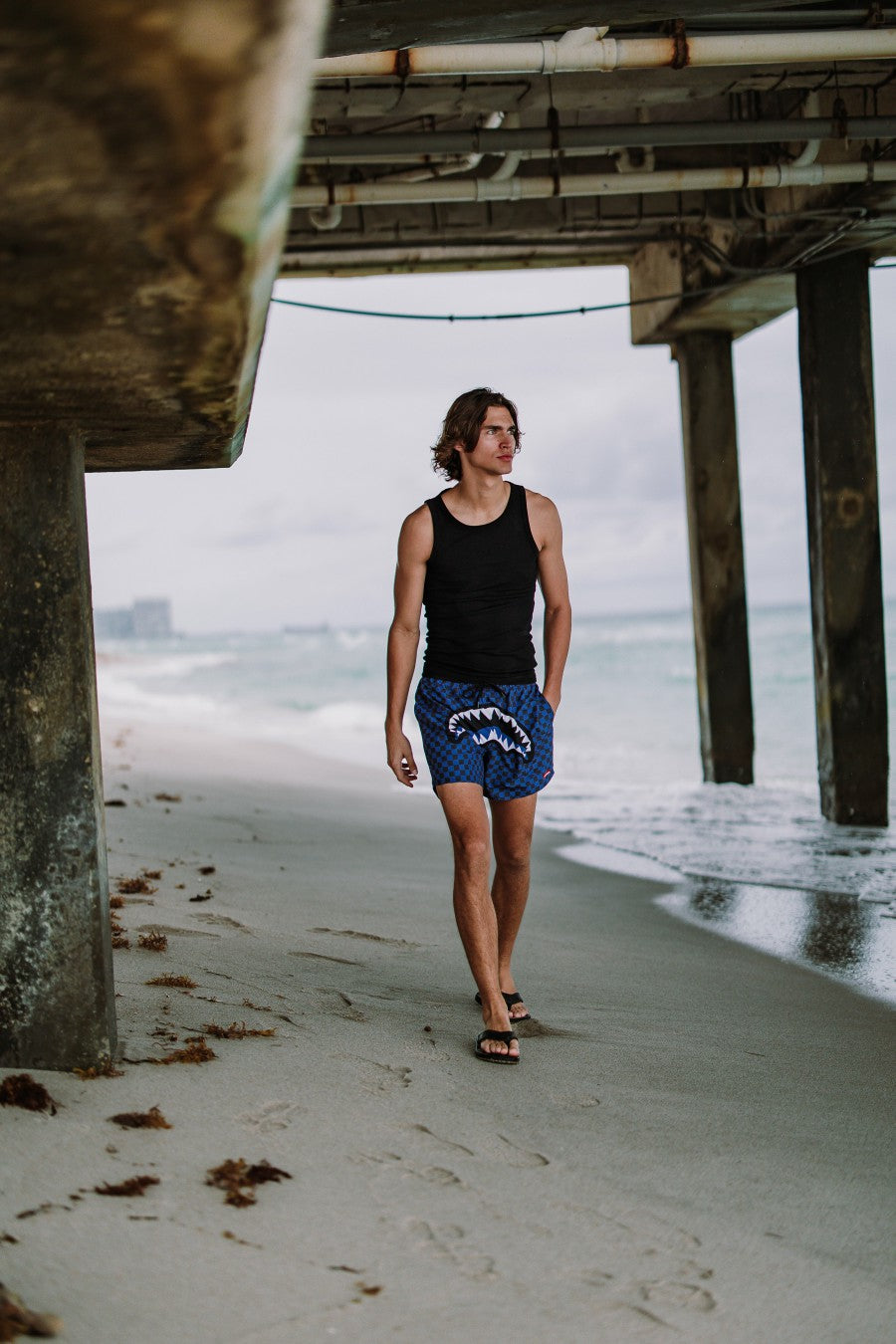MIDNIGHT MAGIC SHARKS IN PARIS SWIM SHORTS | Sprayground Discounted