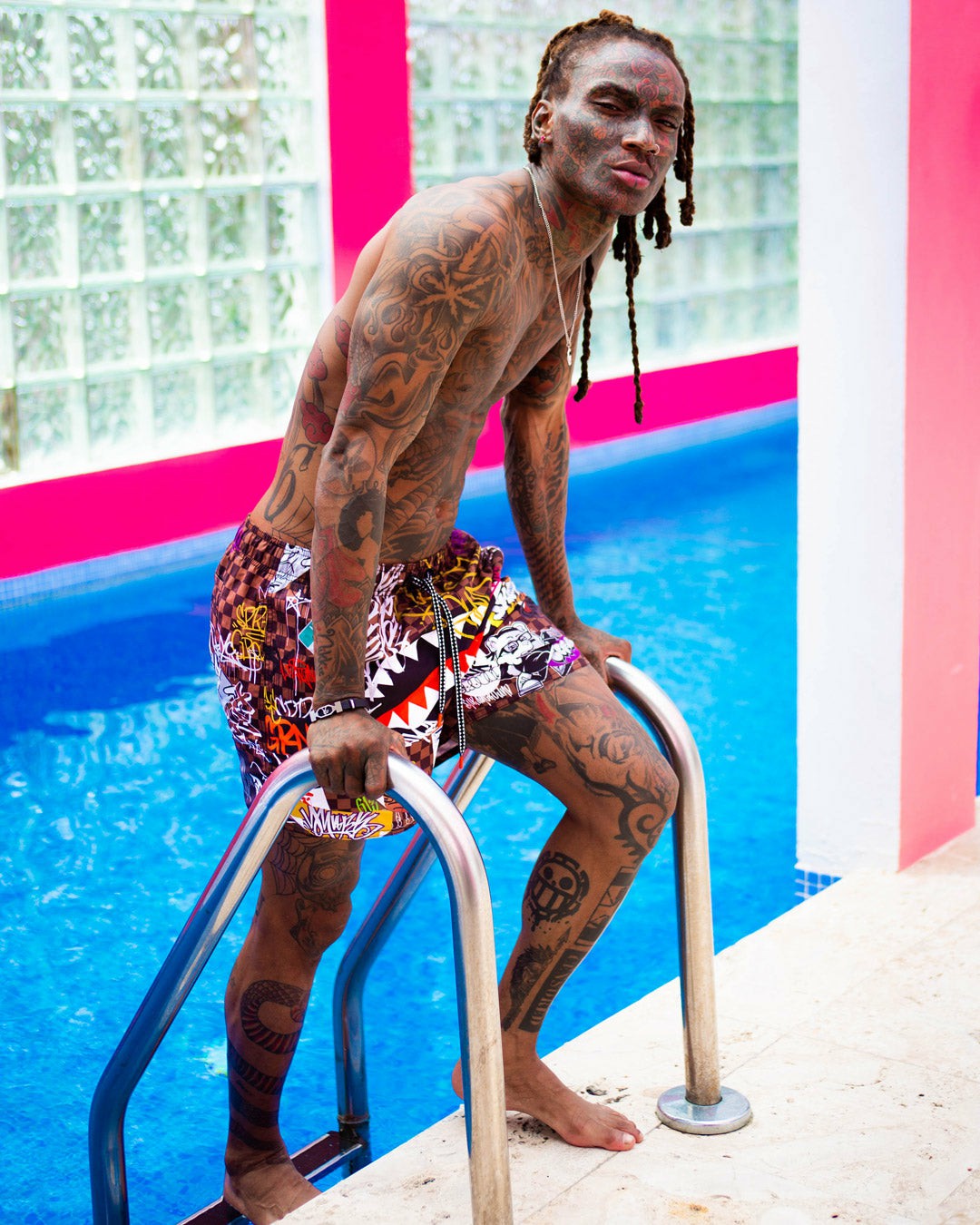SHARKS IN PARIS JETSKI SWIM TRUNKS | Sprayground Savings