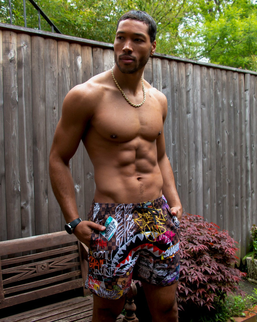 SHARKS IN PARIS JETSKI SWIM TRUNKS | Sprayground Savings