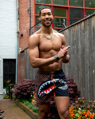 SHARKS IN PARIS UNSTOPPABLE SWIM TRUNKS | Sprayground Hot Deal
