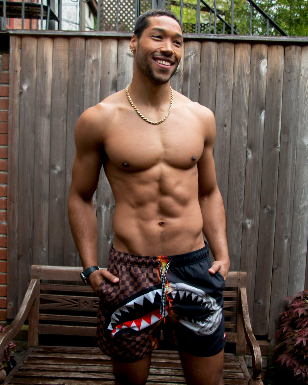 SHARKS IN PARIS UNSTOPPABLE SWIM TRUNKS | Sprayground Hot Deal