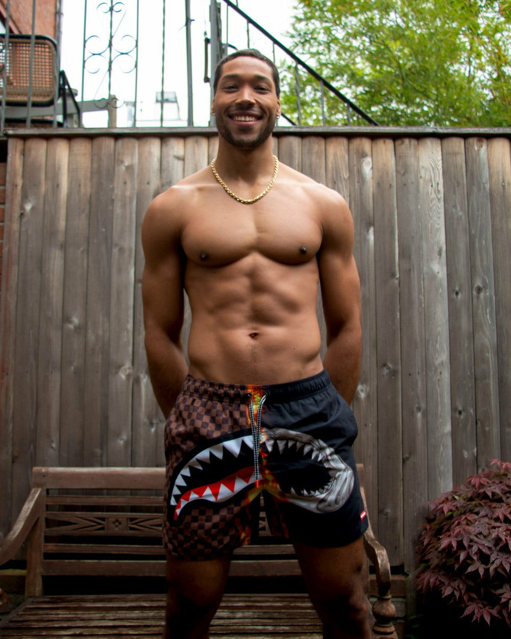 SHARKS IN PARIS UNSTOPPABLE SWIM TRUNKS | Sprayground Hot Deal