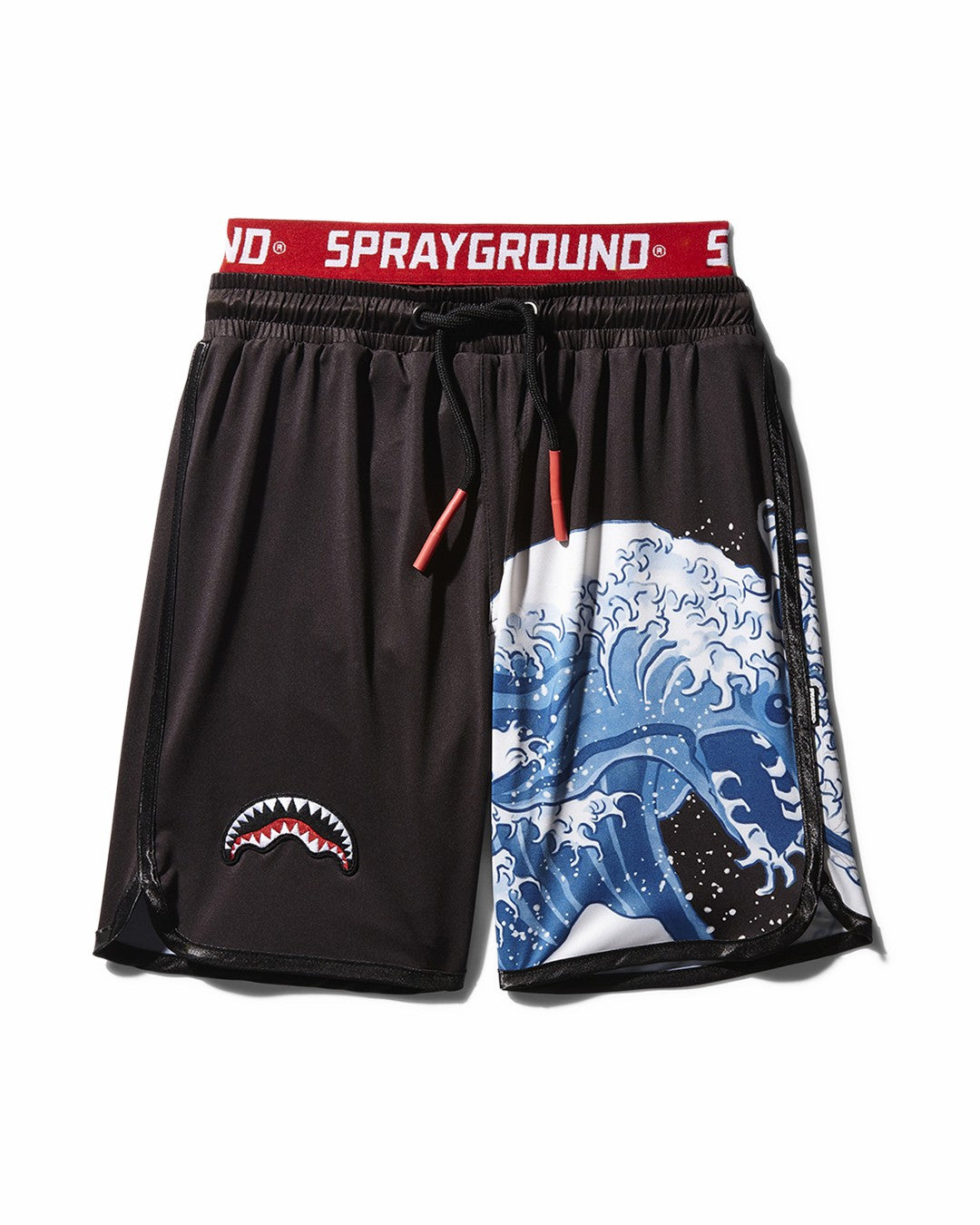 KIDS JAPAN WAVE SWIM TRUNKS (BLACK) | Sprayground Savings