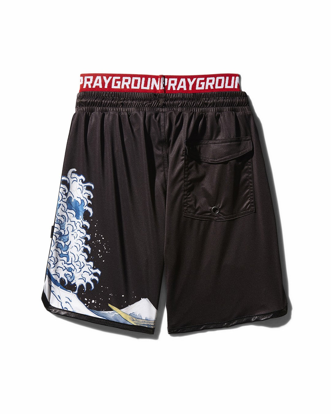 KIDS JAPAN WAVE SWIM TRUNKS (BLACK) | Sprayground Savings