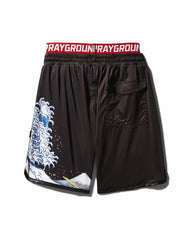 KIDS JAPAN WAVE SWIM TRUNKS (BLACK) | Sprayground Savings