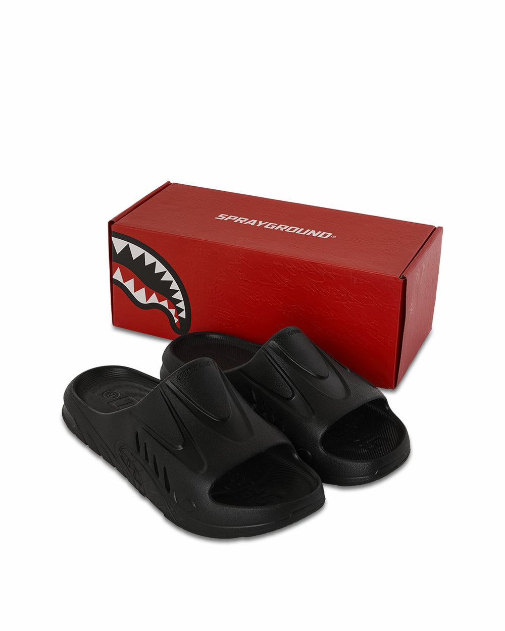 SHARK SLIDE (BLK) | Sprayground Exclusive Deal