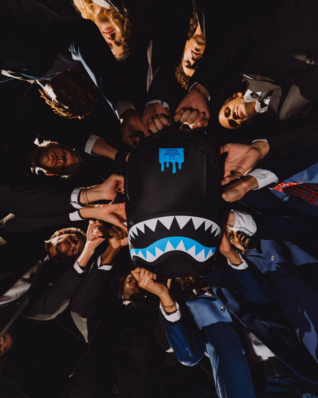SHARK CENTRAL PASSPORT (BLUE) BACKPACK | Sprayground Limited Offer