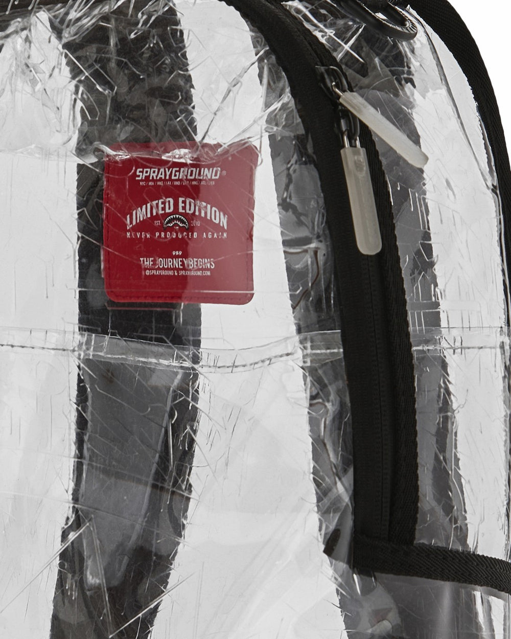 FULLY CLEAR EMBOSSED BOSS BACKPACK | Sprayground Exclusive Deal