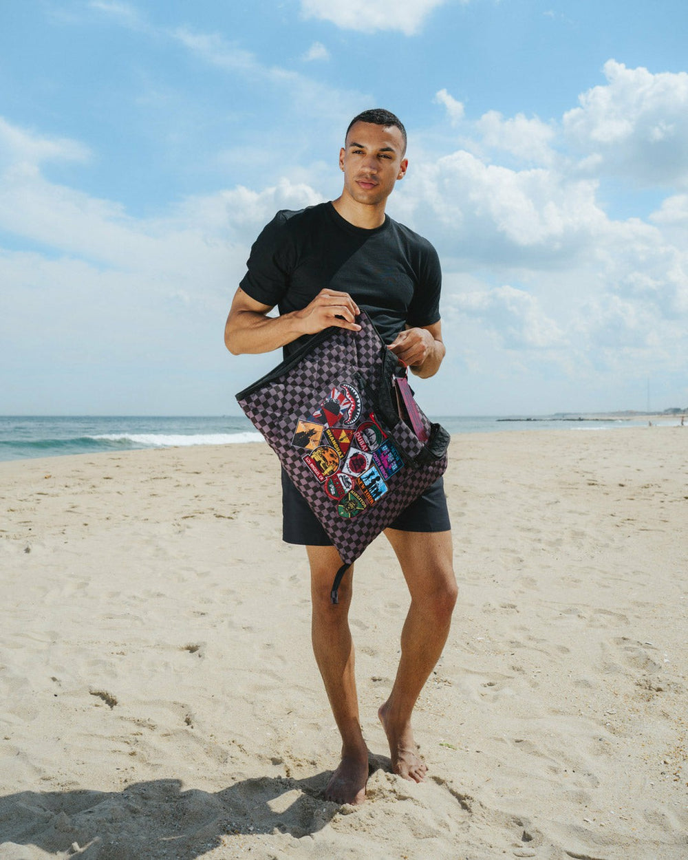 GLOBAL MOGUL UNLIMITED MILES PACKABLE BEACH MAT BLANKET WATER RESISTAN | Sprayground Bargain