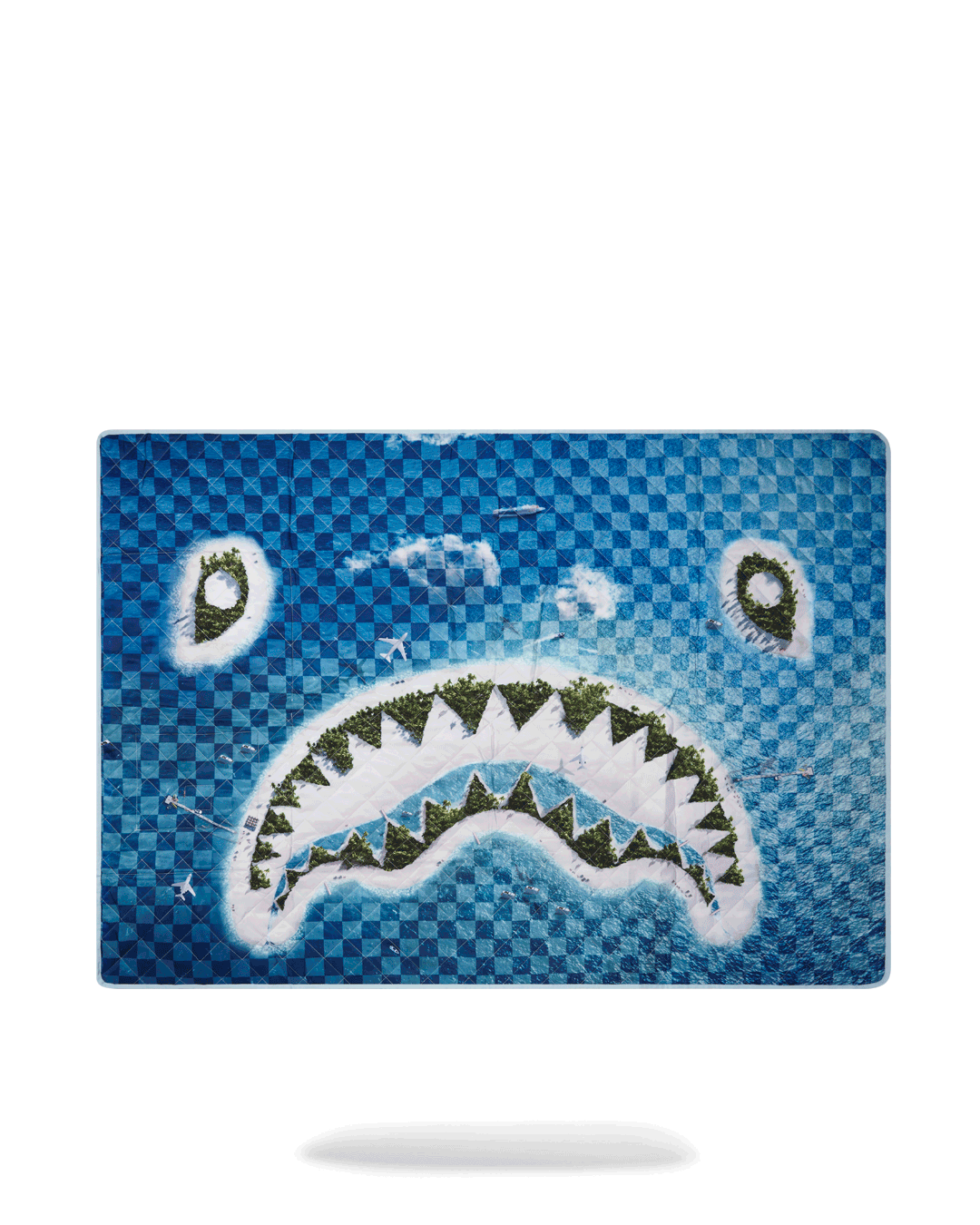 SHARK ISLAND PACKABLE BEACH MAT BLANKET WATER RESISTANT CONVERTIBLE TO | Sprayground Savings