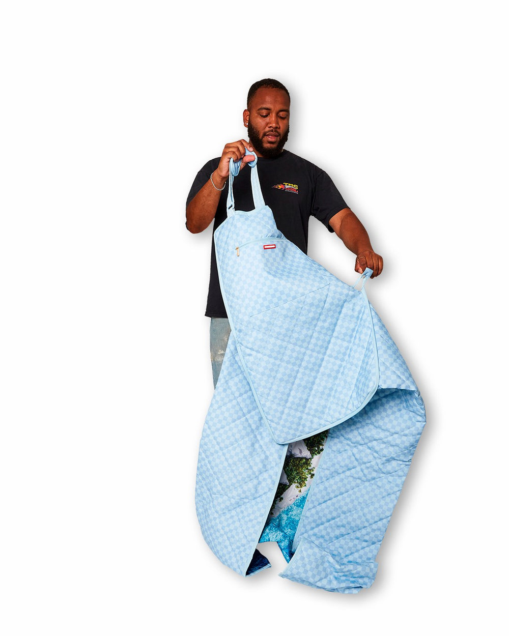 SHARK ISLAND PACKABLE BEACH MAT BLANKET WATER RESISTANT CONVERTIBLE TO | Sprayground Savings