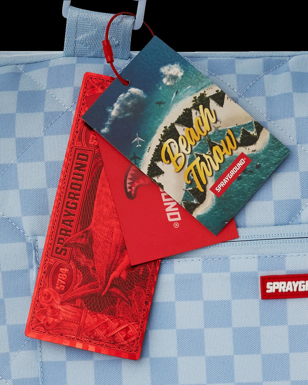 SHARK ISLAND PACKABLE BEACH MAT BLANKET WATER RESISTANT CONVERTIBLE TO | Sprayground Savings