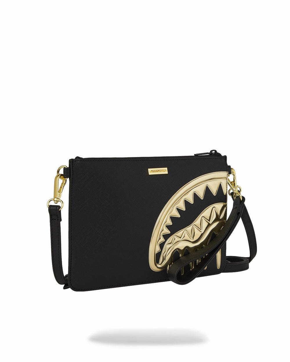 GOLDHEART SHARK DRIP CROSSOVER CLUTCH | Sprayground On Sale