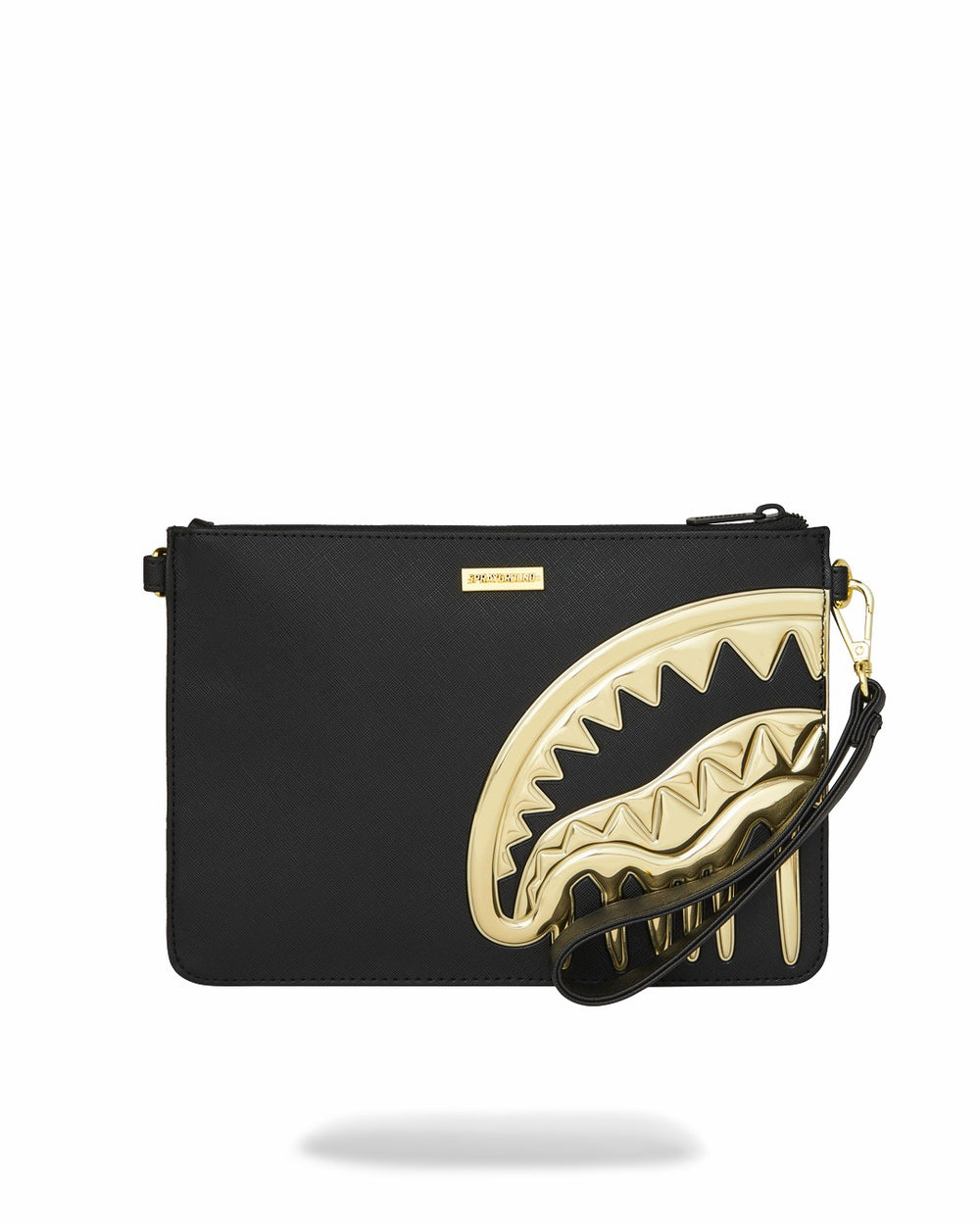 GOLDHEART SHARK DRIP CROSSOVER CLUTCH | Sprayground On Sale