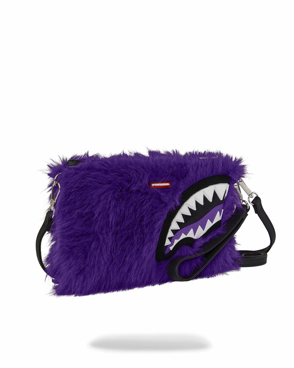 FURZILLA SHARK (PURP) CROSSOVER CLUTCH | Sprayground Sale