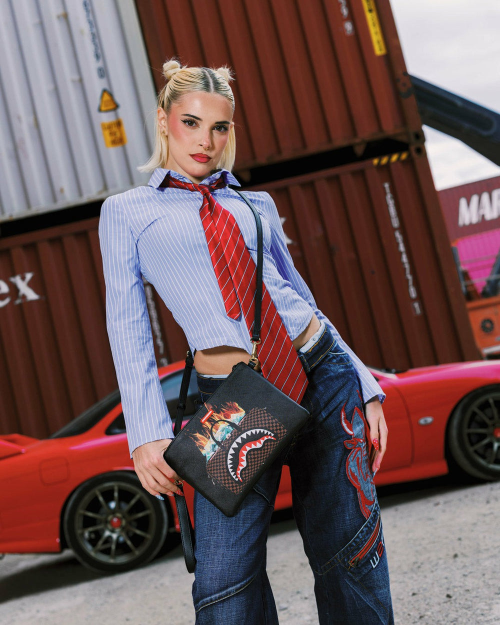 MONEY BAG DOUBLE TAKE CROSSOVER CLUTCH | Sprayground Value Deal