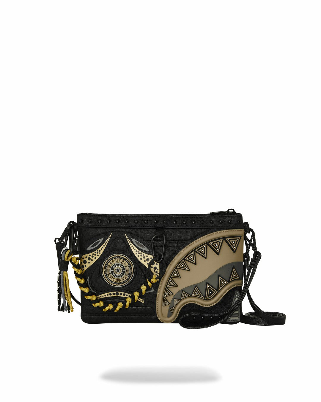 A.I. AFRICAN INTELLIGENCE SHARKS OF THE GOLD OCEAN CROSSOVER CLUTCH - | Sprayground Limited Offer