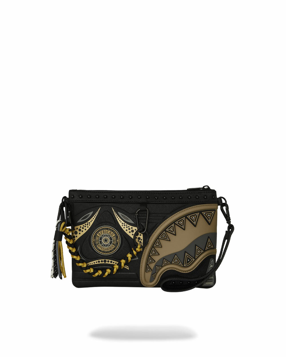 A.I. AFRICAN INTELLIGENCE SHARKS OF THE GOLD OCEAN CROSSOVER CLUTCH - | Sprayground Limited Offer
