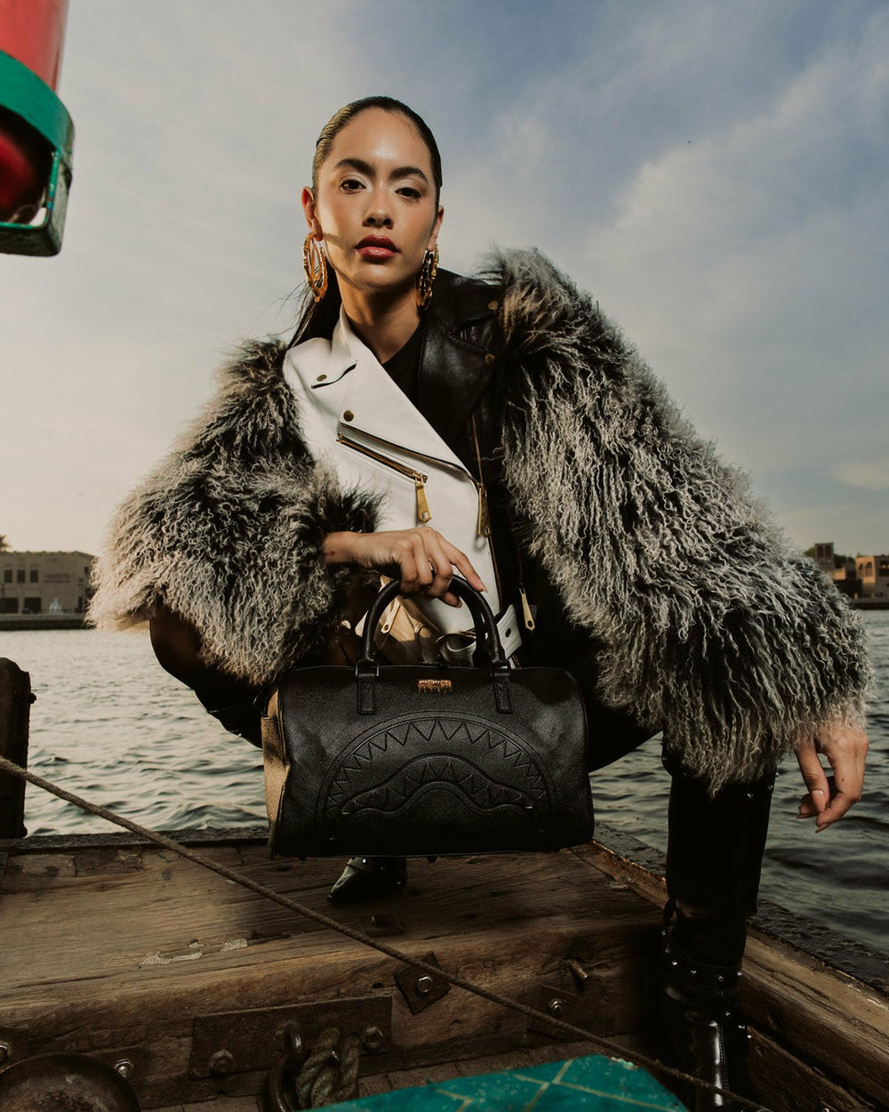 GOLD BRICK DRIP MINI DUFFLE | Sprayground Savings