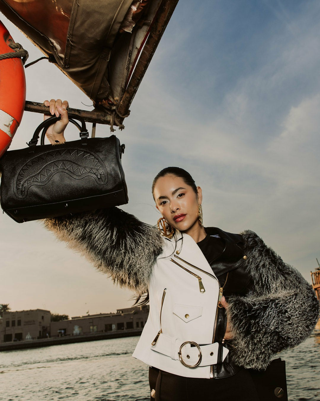 GOLD BRICK DRIP MINI DUFFLE | Sprayground Savings