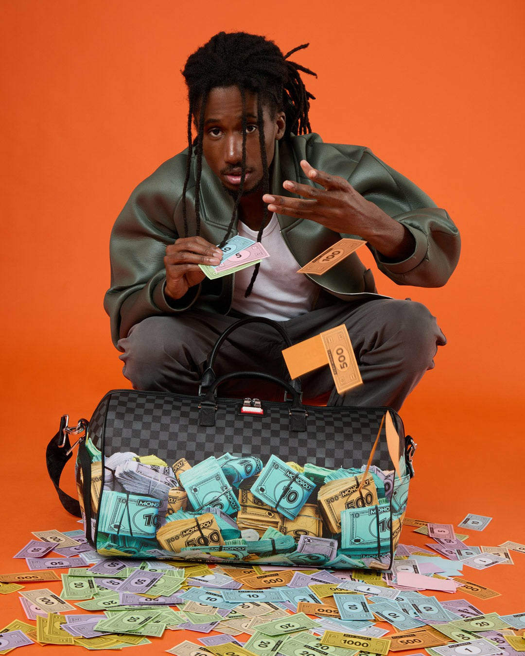 MONOPOLY STACK UP DUFFLE | Sprayground Special Offer