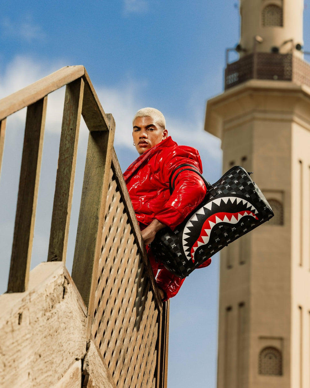 SHARK MOB HIDEOUT DUFFLE | Sprayground Outlets