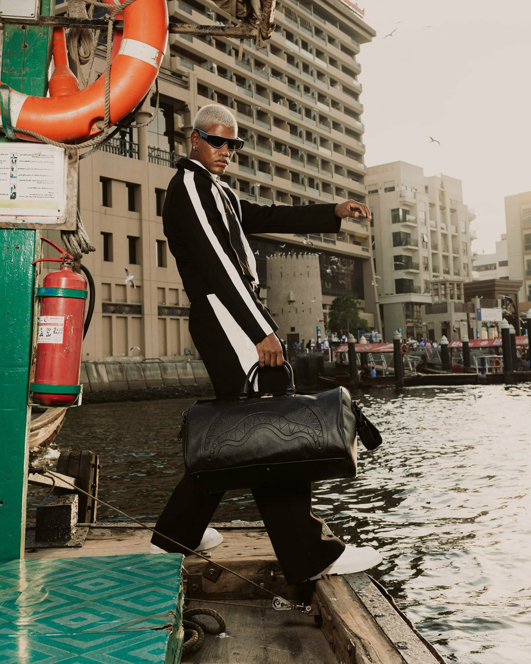 GOLD BRICK DRIP DUFFLE | Sprayground Bargain