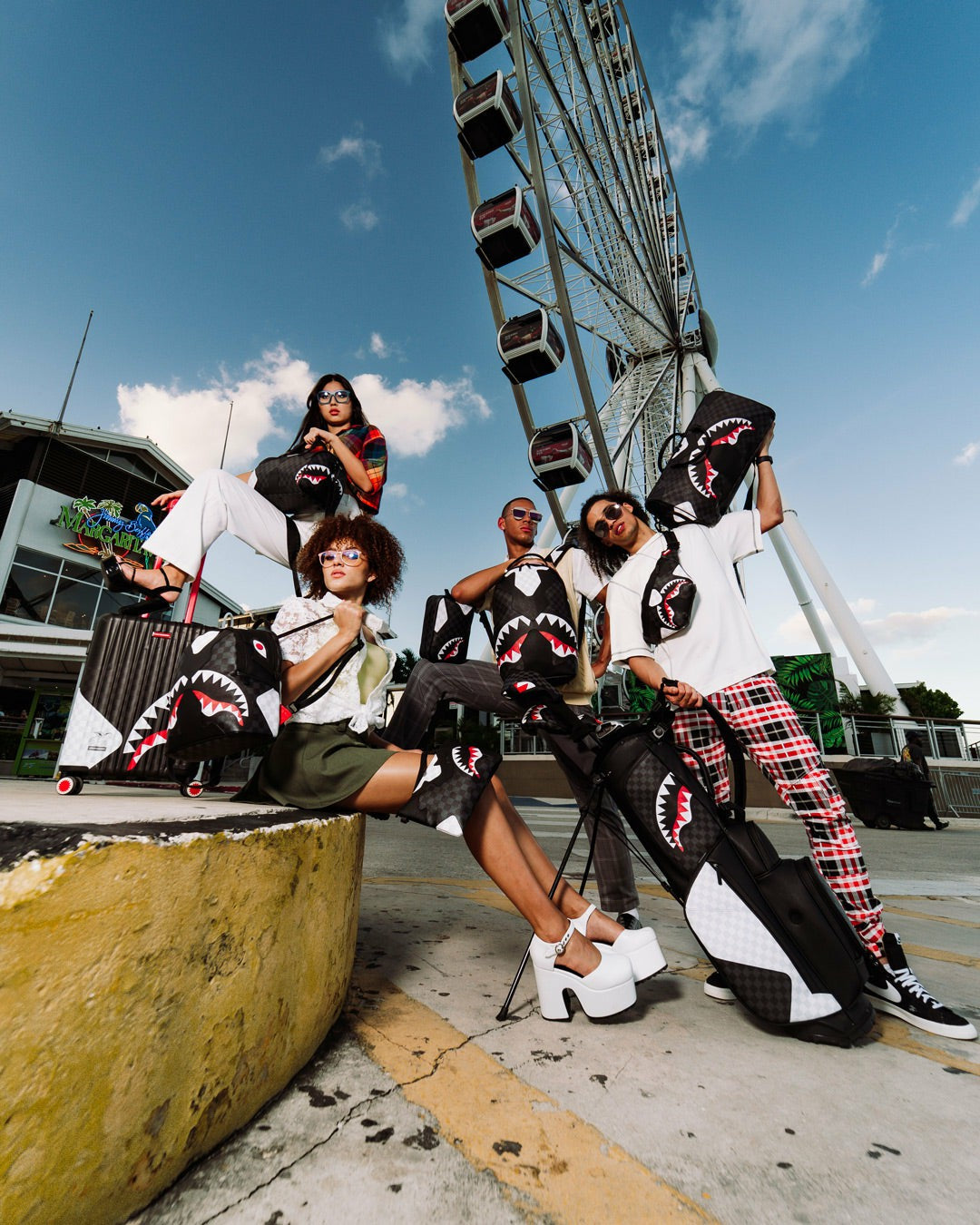 TRIPLE DECKER HEIR TO THE THRONE PRO GOLF BAG | Sprayground Discounted