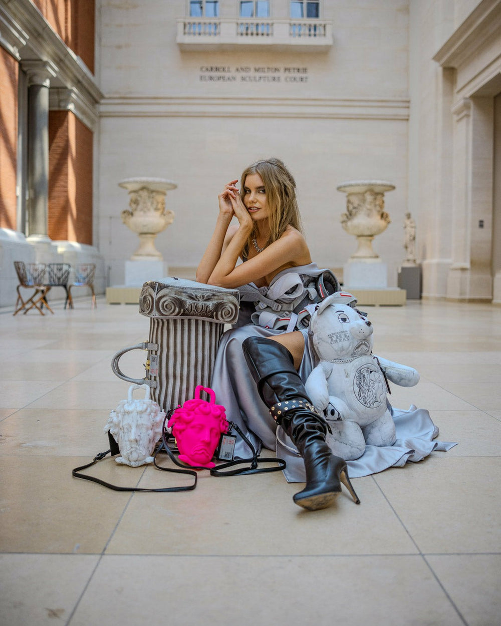 THE MET CANOVA MEDUSA HANDBAG (PINK) | Sprayground Exclusive Deal