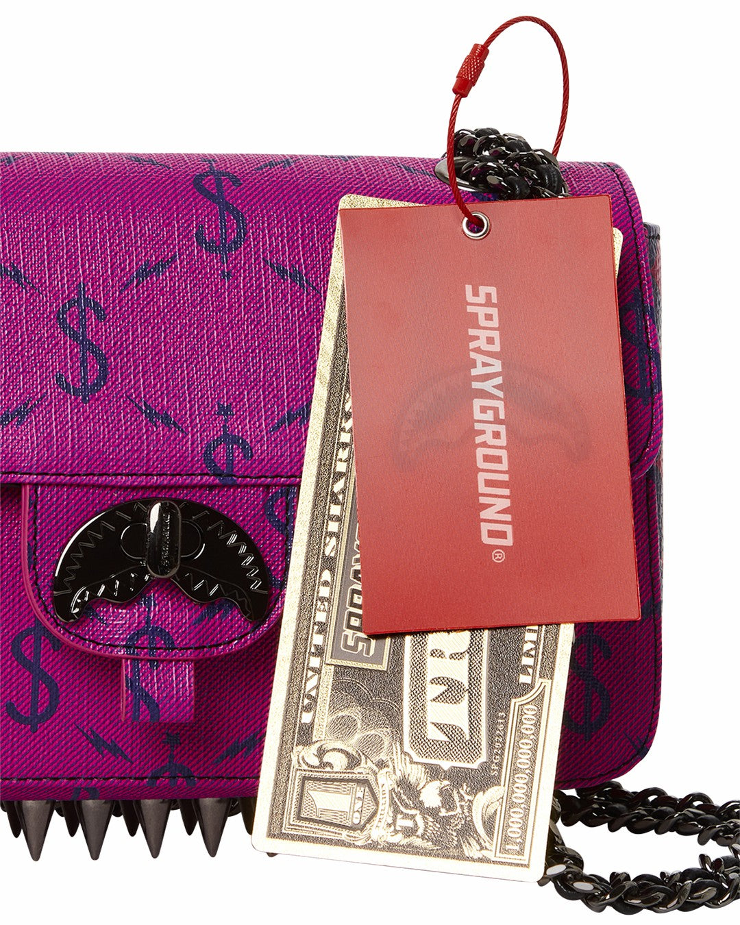 $NAPDRAGON GOLD CHAIN SHARK HANDBAG | Sprayground On Sale