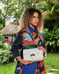 RIVIERA LE BLANC GOLD CHAIN SHARK HANDBAG | Sprayground Hot Deal
