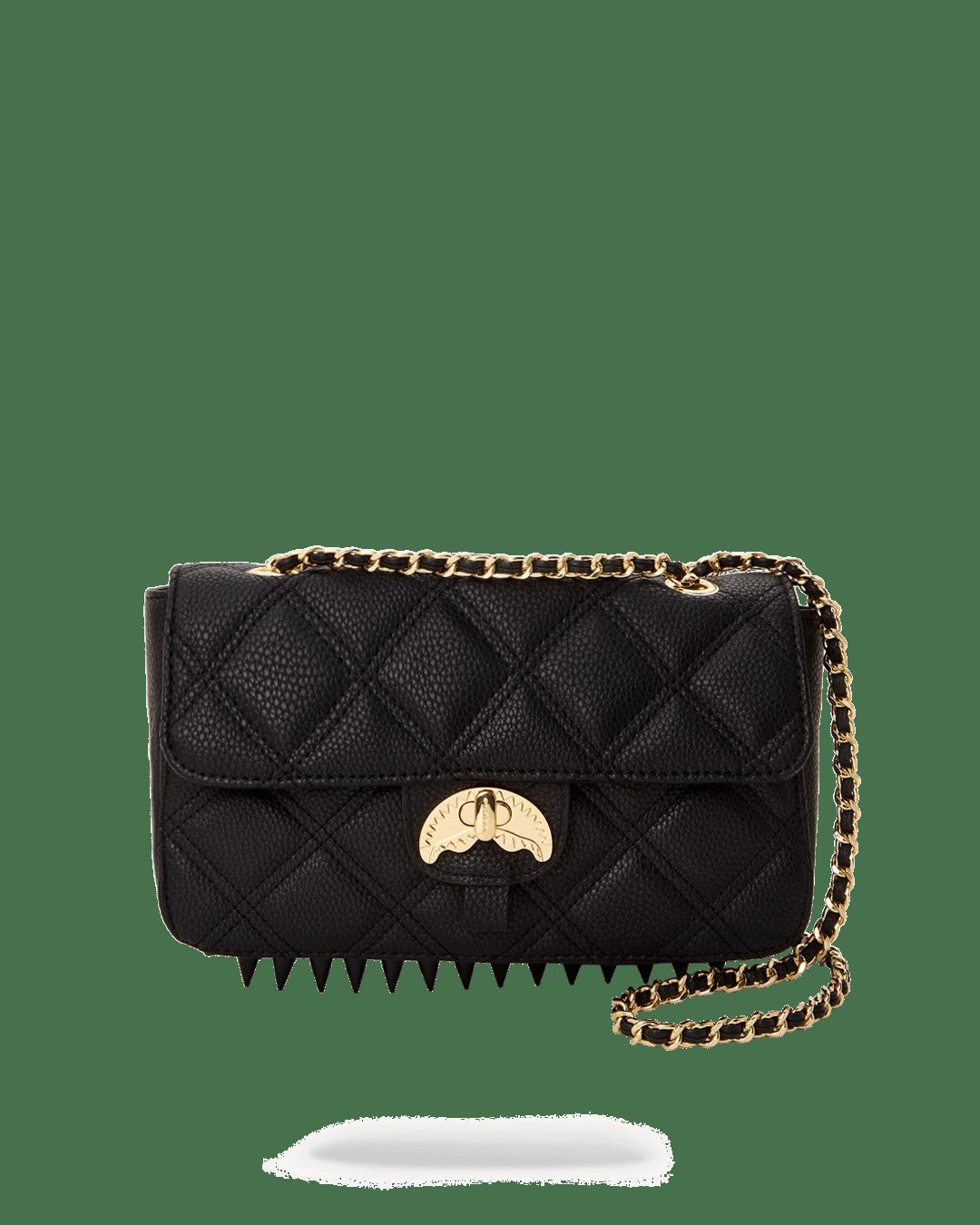 NOIR QUILT GOLD CHAIN SHARK HANDBAG | Sprayground Special Offer