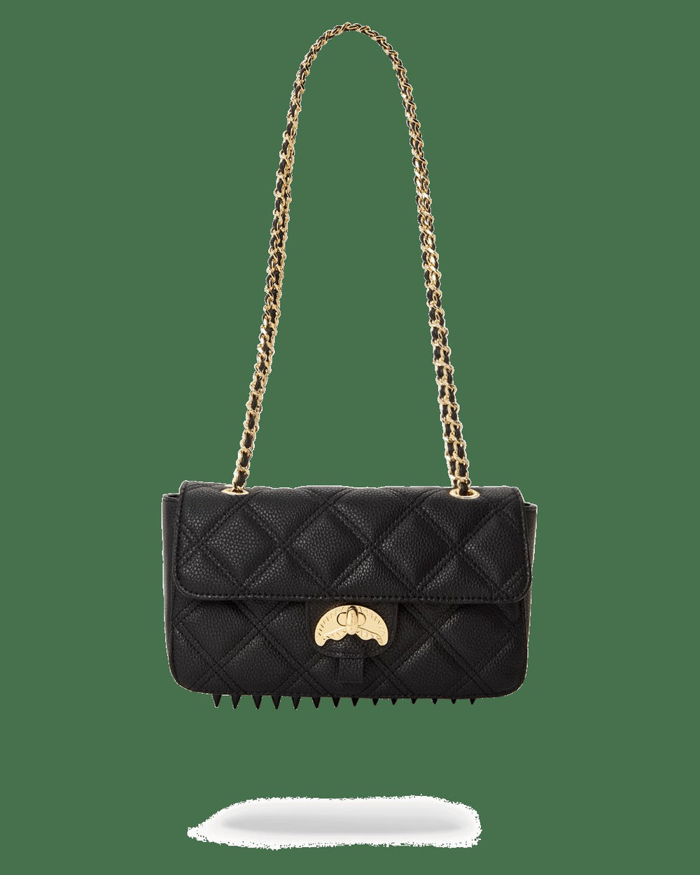 NOIR QUILT GOLD CHAIN SHARK HANDBAG | Sprayground Special Offer